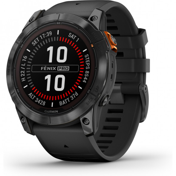 Умные часы Garmin Fenix 7X Solar серый с черным ремешком 010-02541-01 в Екатеринбурге