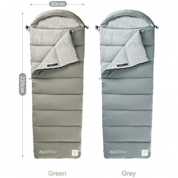 Спальный мешок Naturehike M300 (правый), зеленый в Екатеринбурге