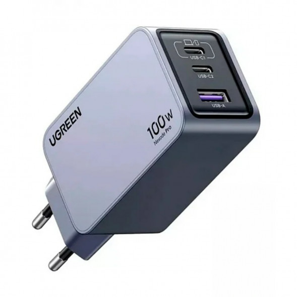 Сетевое зарядное устройство Ugreen GaN 100W USB-A + 2USB-C в Екатеринбурге