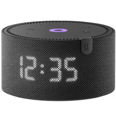 Умная колонка Яндекс Новая Станция Мини (с часами) - умная колонка с Алисой, черный оникс в Екатеринбурге