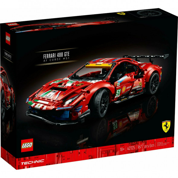 Конструктор LEGO Technic 42125 Ferrari 488 GTE &amp;quot;AF Corse #51&amp;quot; в Екатеринбурге