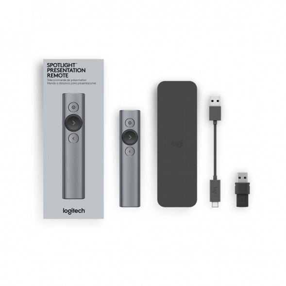 Презентер Logitech Spotlight Presentation Remote серый в Екатеринбурге