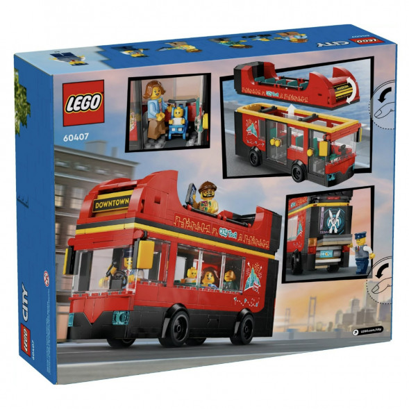 Конструктор LEGO City 60407 Красный двухэтажный экскурсионный автобус в Екатеринбурге