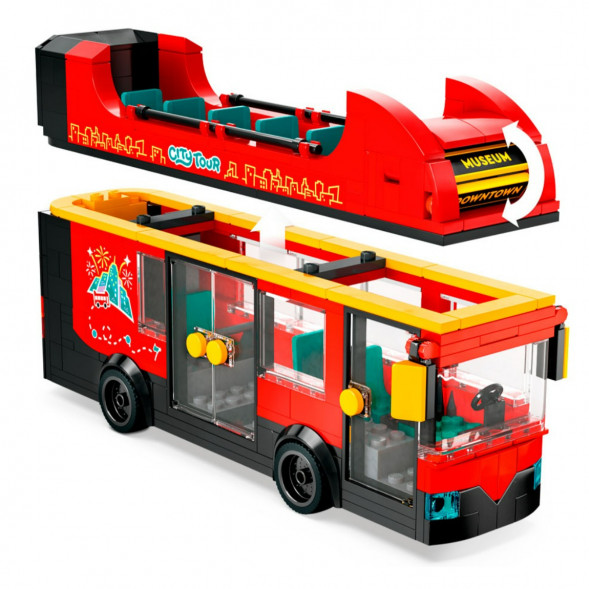 Конструктор LEGO City 60407 Красный двухэтажный экскурсионный автобус в Екатеринбурге