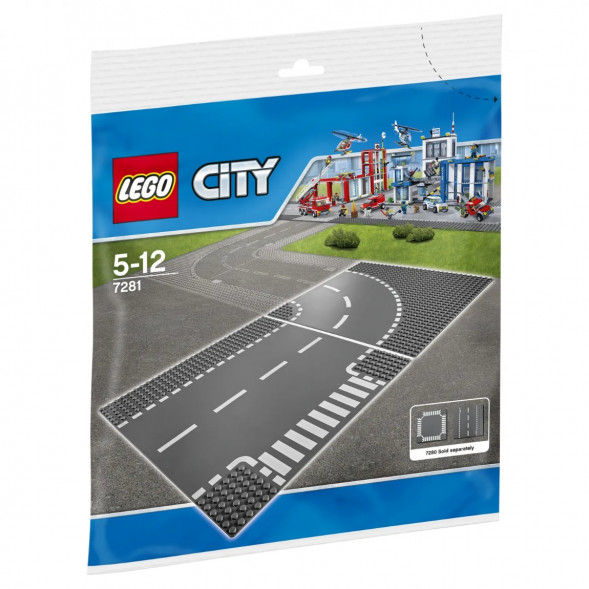 Конструктор LEGO City 7281 Т-образный перекрёсток и поворот в Екатеринбурге