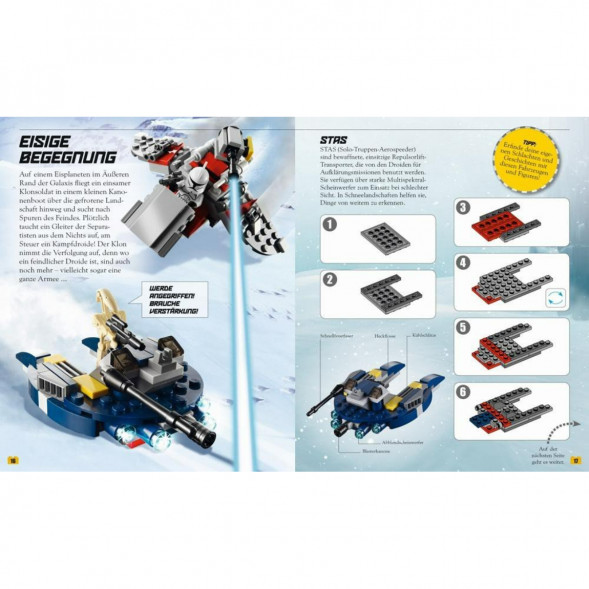 Книга и набор кубиков LEGO Star Wars Buch &amp;amp; Steine-Set Fur 8 einmalige Lego Modelle! в Екатеринбурге