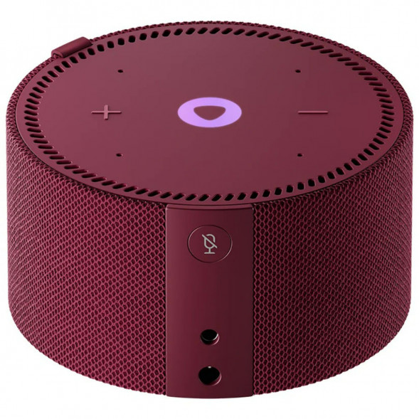 Умная колонка Яндекс Новая Станция Мини (с часами) - умная колонка с Алисой, красный гранат в Екатеринбурге