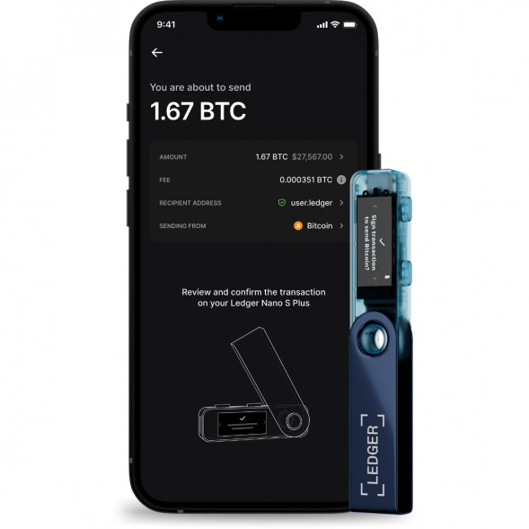 Криптокошелек Ledger Nano S Plus 1 шт., Neptune Blue в Екатеринбурге