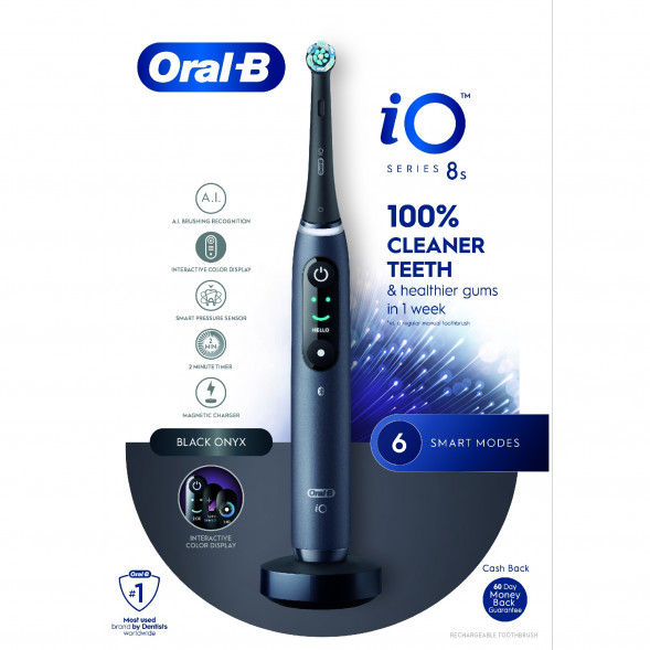 Электрическая зубная щетка Oral-B iO Series 8s, Black Onyx в Екатеринбурге