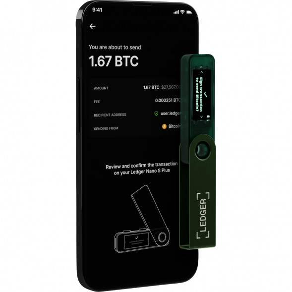 Криптокошелек Ledger Nano S Plus 1 шт., Emerald Green в Екатеринбурге