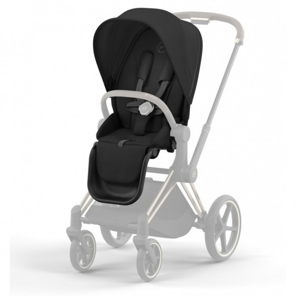 Коляска 2 в 1 Cybex Priam IV Sepia Black, шасси Rosegold в Екатеринбурге