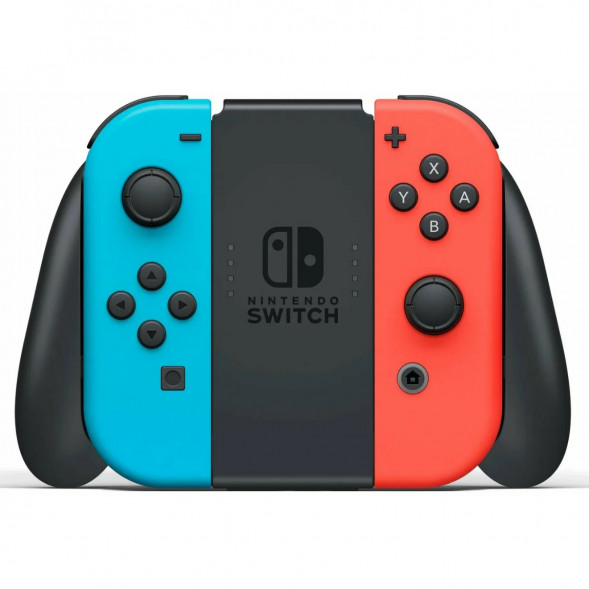 Игровая приставка Nintendo Switch OLED 64 ГБ, неоновый синий/неоновый красный в Екатеринбурге