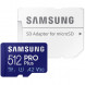 Карта памяти micro SDXC 512Gb Samsung PRO Plus U3 A2 V30 180/130MB/s в Екатеринбурге