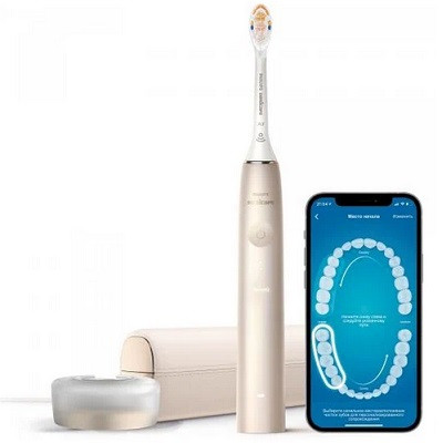 Звуковая зубная щетка Philips Sonicare 9900 Prestige HX9992, золотистое шампанское в Екатеринбурге
