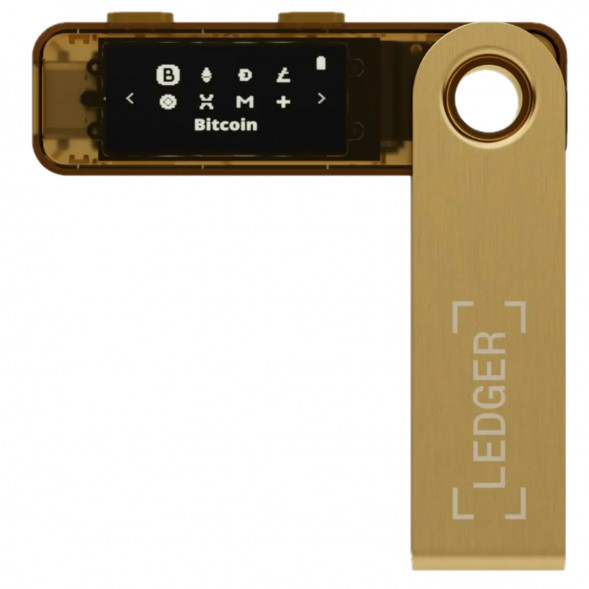 Криптокошелек Ledger Nano S Plus 1 шт., золотой в Екатеринбурге