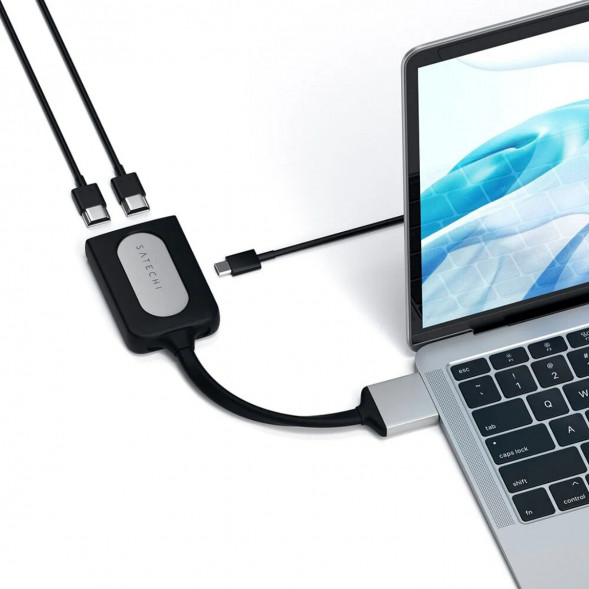 Адаптер Satechi USB-C Dual 4K HDMI Adapter (2xHDMI, USB Type-C) в Екатеринбурге