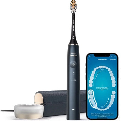 Звуковая зубная щетка Philips Sonicare 9900 Prestige HX9992, темно-синий в Екатеринбурге