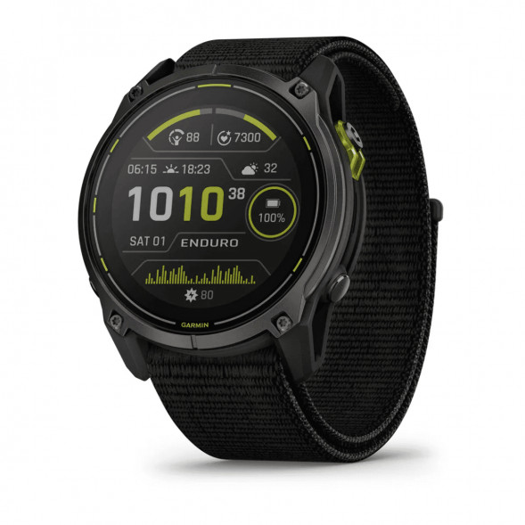 Умные часы Garmin Enduro 3 51mm Black с нейлоновым ремешком UltraFit 010-02751-01 в Екатеринбурге