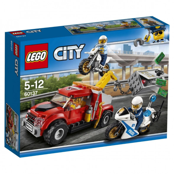 Конструктор LEGO City Police 60137 Побег на буксировщике в Екатеринбурге