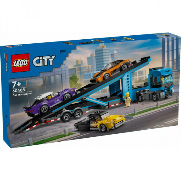 Конструктор LEGO City 60408 Грузовик-автовоз со спортивными автомобилями в Екатеринбурге