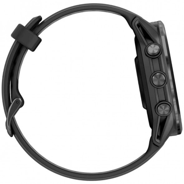 Умные часы Garmin Forerunner 970 Carbon Gray DLC Titanium ремешок Black/Translucent Whitestone 010-02969-10 в Екатеринбурге