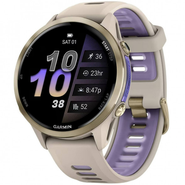 Умные часы Garmin Forerunner 970 Soft Gold Titanium/French Gray Translucent Indigo Band 010-02969-12 в Екатеринбурге