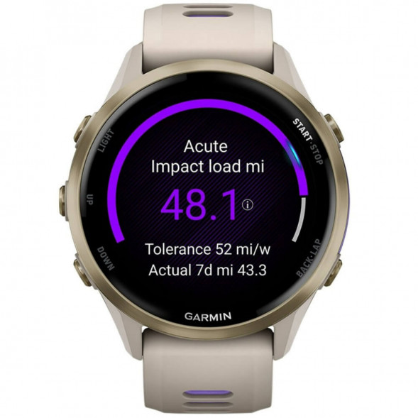 Умные часы Garmin Forerunner 970 Soft Gold Titanium/French Gray Translucent Indigo Band 010-02969-12 в Екатеринбурге