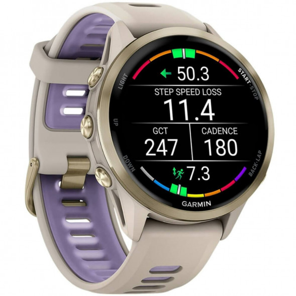 Умные часы Garmin Forerunner 970 Soft Gold Titanium/French Gray Translucent Indigo Band 010-02969-12 в Екатеринбурге