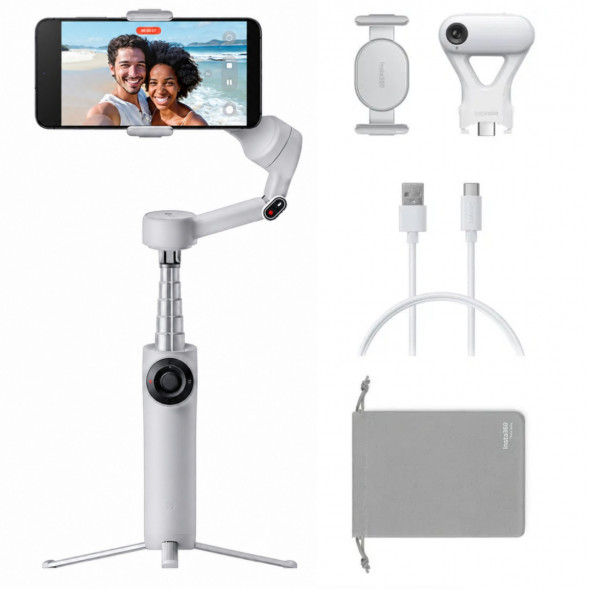 Стабилизатор Insta360 Flow 2 AI Tracker Bundle, Stone Gray в Екатеринбурге