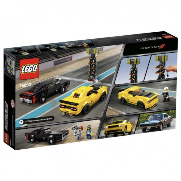 Конструктор LEGO Speed Champions 75893 2018 Dodge Challenger SRT Demon и 1970 Dodge Charger R/T в Екатеринбурге