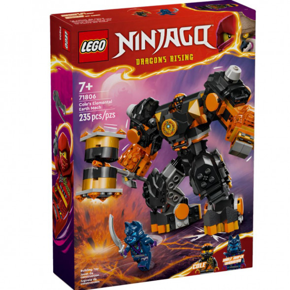 Конструктор LEGO Ninjago 71806 Элементальный земной робот Коула в Екатеринбурге