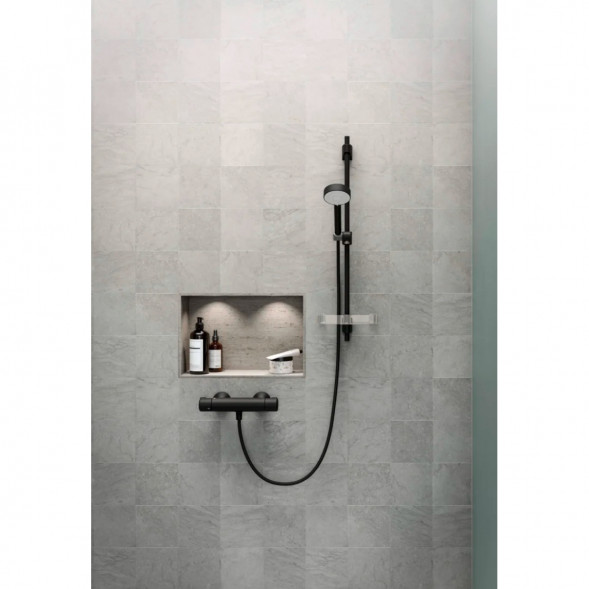 Термостатический смеситель для душа Oras Nova (7460-33), матовый чёрный в Екатеринбурге