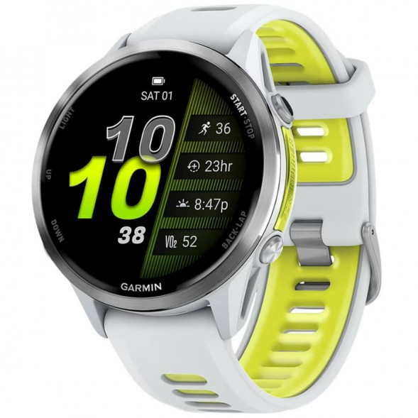 Умные часы Garmin Forerunner 970 Titanium Whitestone/Translucent Amp Yellow Band 010-02969-11 в Екатеринбурге