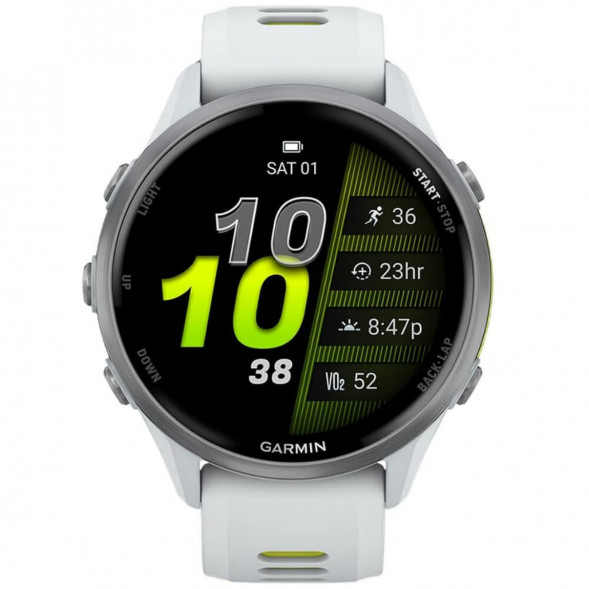 Умные часы Garmin Forerunner 970 Titanium Whitestone/Translucent Amp Yellow Band 010-02969-11 в Екатеринбурге