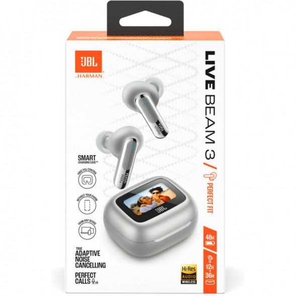 Беспроводные наушники JBL Live Beam 3, Silver в Екатеринбурге