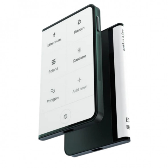 Аппаратный холодный криптокошелек Ledger Stax c чехлом Magnet Shell Black + Recovery Key в Екатеринбурге