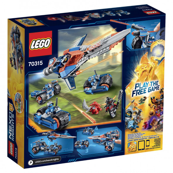Конструктор LEGO Nexo Knights 70315 Устрашающий разрушитель Клэя в Екатеринбурге