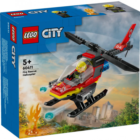 Конструктор LEGO City 60411 Пожарно-спасательный вертолет в Екатеринбурге