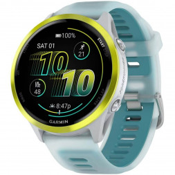 Умные часы Garmin Forerunner 570 47 мм Amp Yellow Aluminium/Translucent Whitestone/Turquoise 010-02971-01