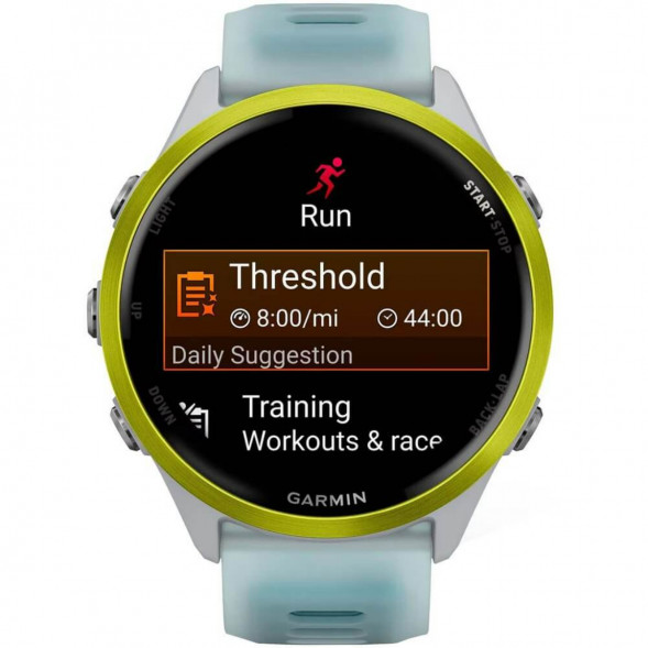 Умные часы Garmin Forerunner 570 47 мм Amp Yellow Aluminium/Translucent Whitestone/Turquoise 010-02971-01 в Екатеринбурге