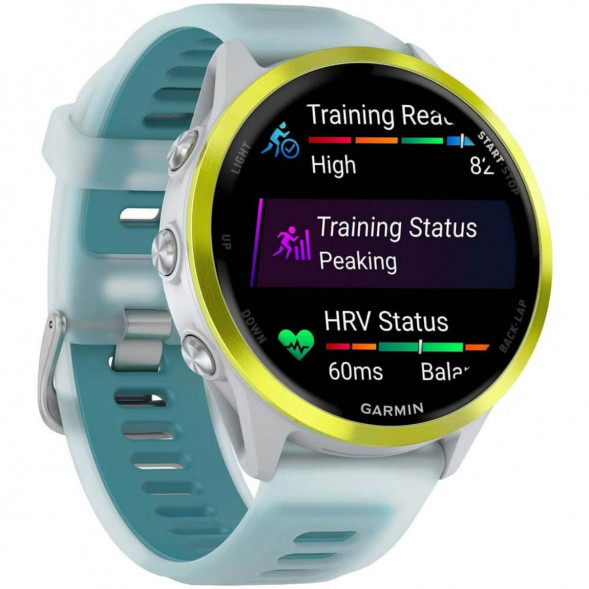 Умные часы Garmin Forerunner 570 47 мм Amp Yellow Aluminium/Translucent Whitestone/Turquoise 010-02971-01 в Екатеринбурге