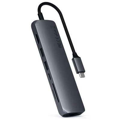 USB-концентратор Satechi SLIM MULTI-PORT (ST-UCSMA3), разъемов: 3, серый космос в Екатеринбурге