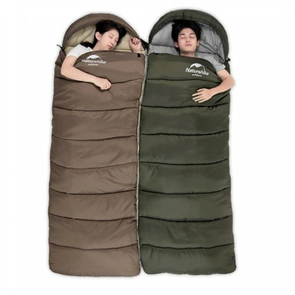 Спальный мешок Naturehike U350S (Левый), коричневый в Екатеринбурге