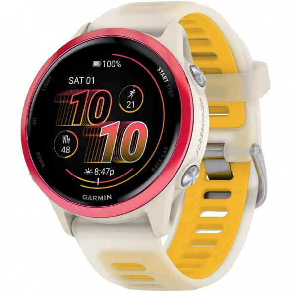 Умные часы Garmin Forerunner 570 42 мм Raspberry Aluminium/Translucent Bone/Mango 010-02970-02 в Екатеринбурге