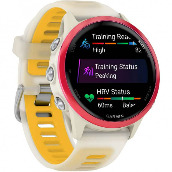 Умные часы Garmin Forerunner 570 42 мм Raspberry Aluminium/Translucent Bone/Mango 010-02970-02 в Екатеринбурге