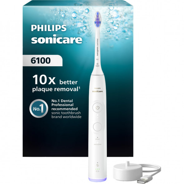 Электрическая зубная щётка Philips Sonicare 6100 HX7400/01, белый в Екатеринбурге