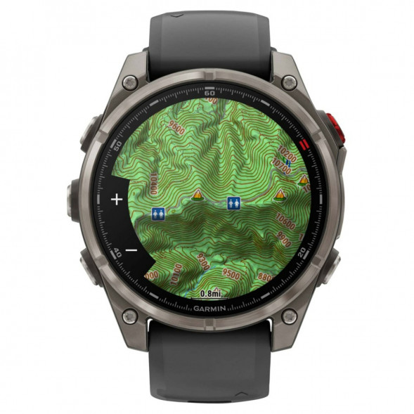 Умные часы Garmin Fenix 8 PRO, 47 мм, AMOLED, Sapphire, Titanium with Graphite/Black Silicone Band 010-03198-10 в Екатеринбурге