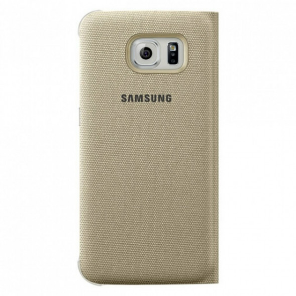 Чехол для Samsung Galaxy S6 S-View Cover (EF-CG920BFE), Gold в Екатеринбурге