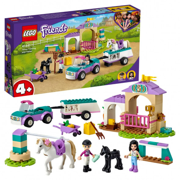 Конструктор LEGO Friends 41441 Тренировка лошади и прицеп для перевозки в Екатеринбурге