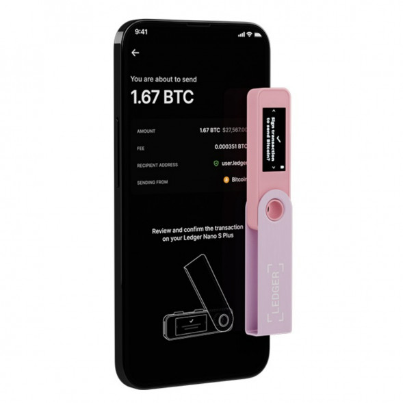 Криптокошелек Ledger Nano S Plus 1 шт., Pastel Pink в Екатеринбурге